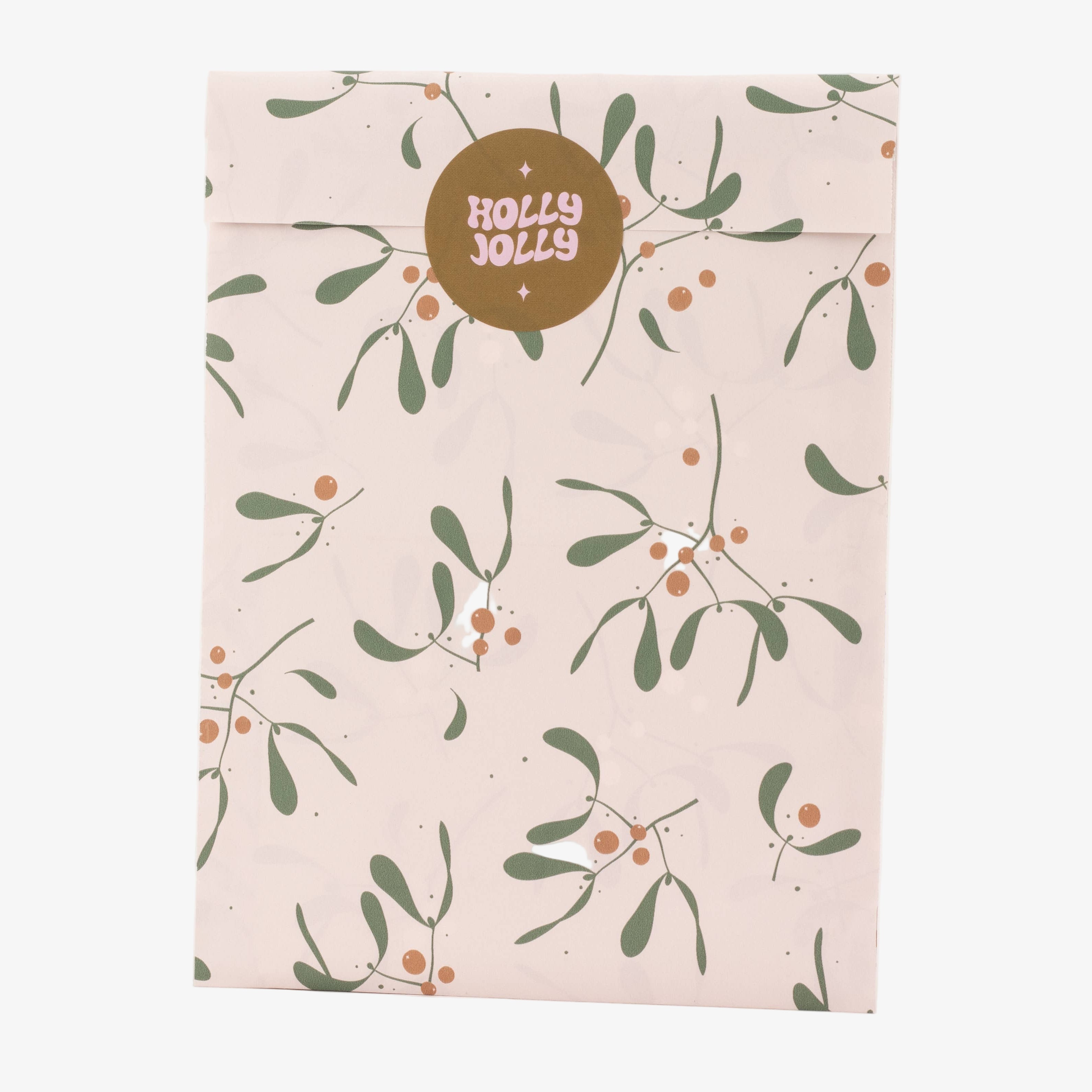 GIFT BAG MEDIUM // PINK MISTLETOE