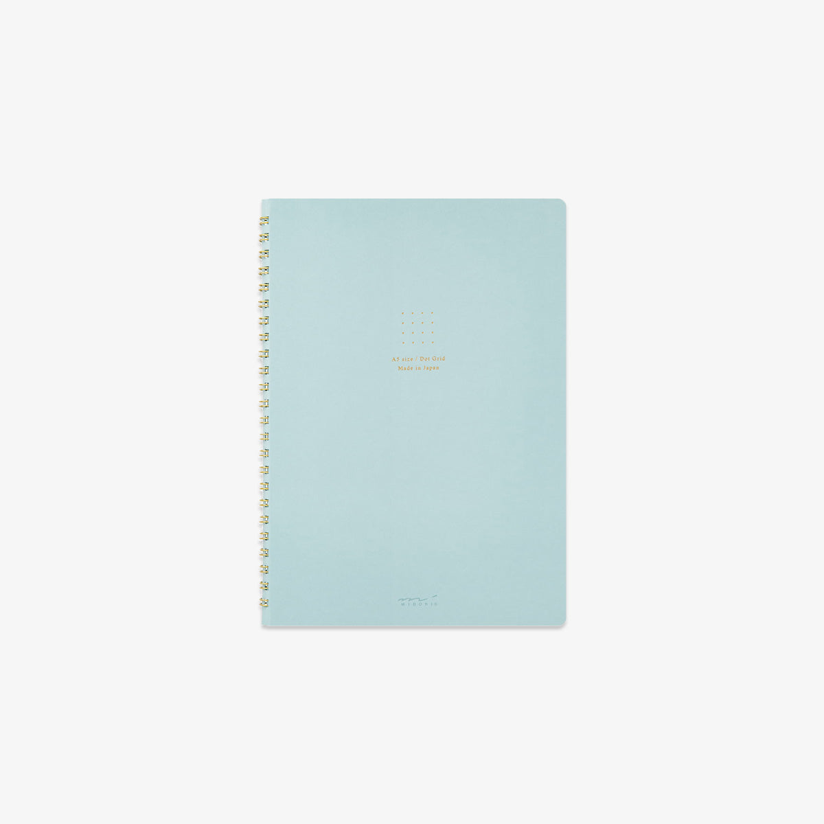 A5 RING NOTEBOOK W. DOT GRID // BLUE