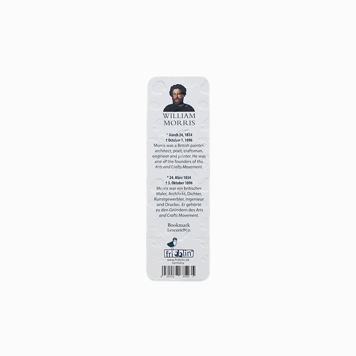 WILLIAM MORRIS BOOKMARK // PINK