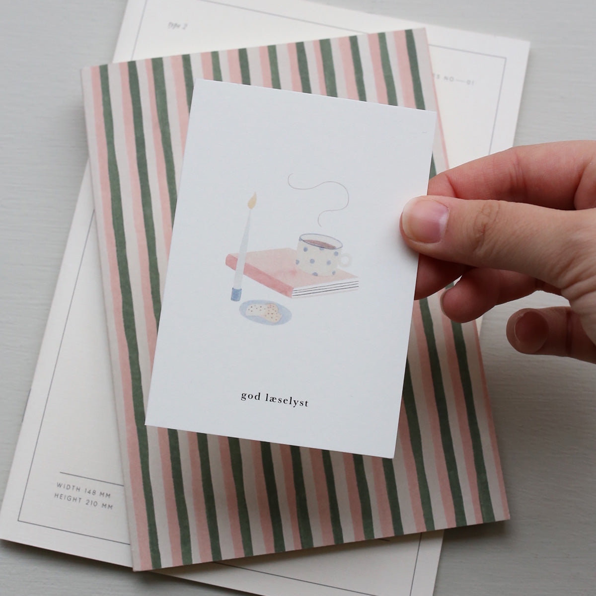 SMALL GREETING CARD // HYGGESTUND (DANISH)