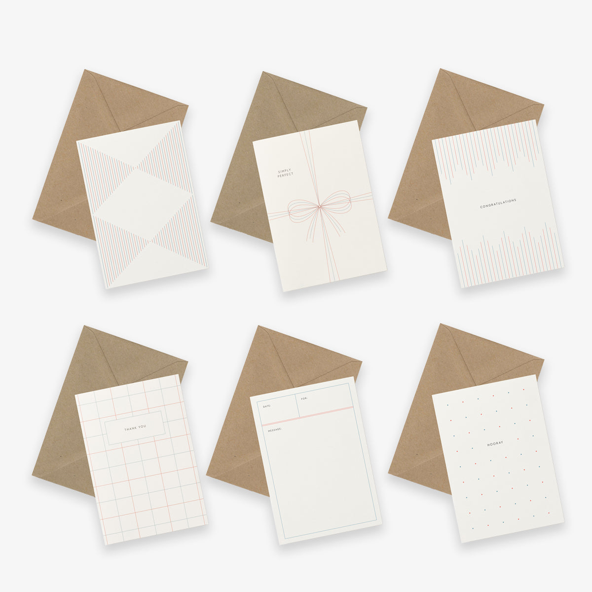 KORTSÆT Á 6 // MINIMALISTISK