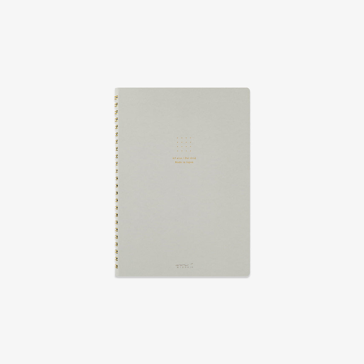 A5 RING NOTEBOOK W. DOT GRID // GREY