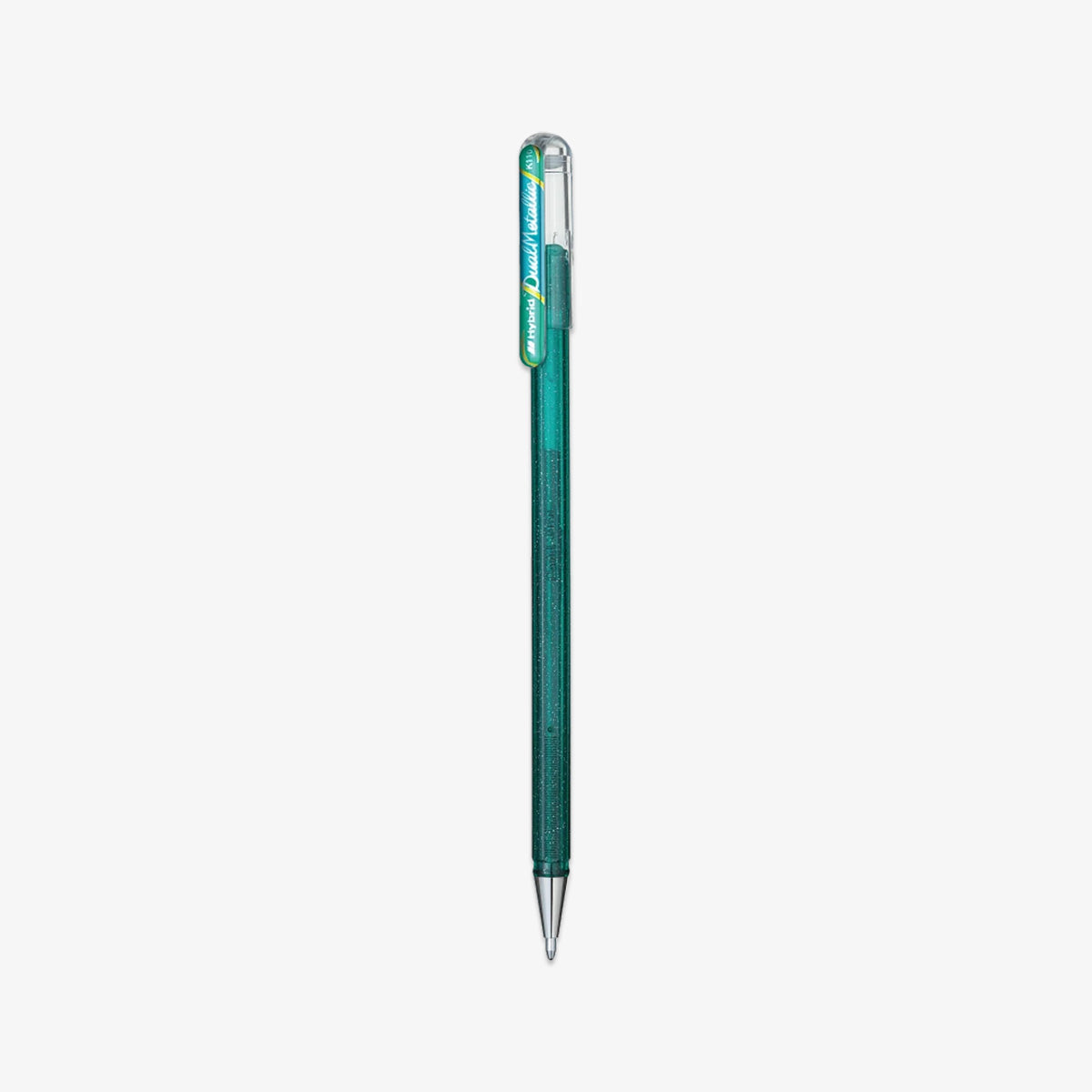 DUAL METALLIC ROLLER GEL PEN // GREEN