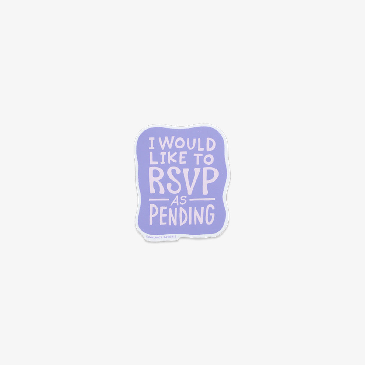 VINYL STICKER // RSVP AS PENDING