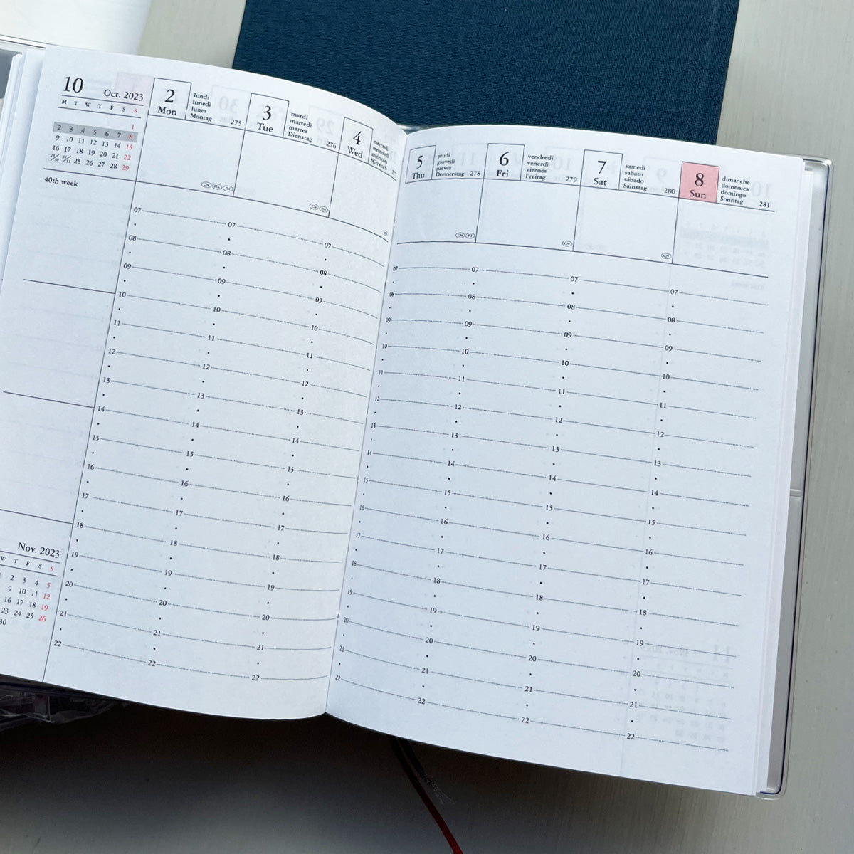 CALENDAR SEP 2023 - DEC 2024 A6 // PINK FLOWER