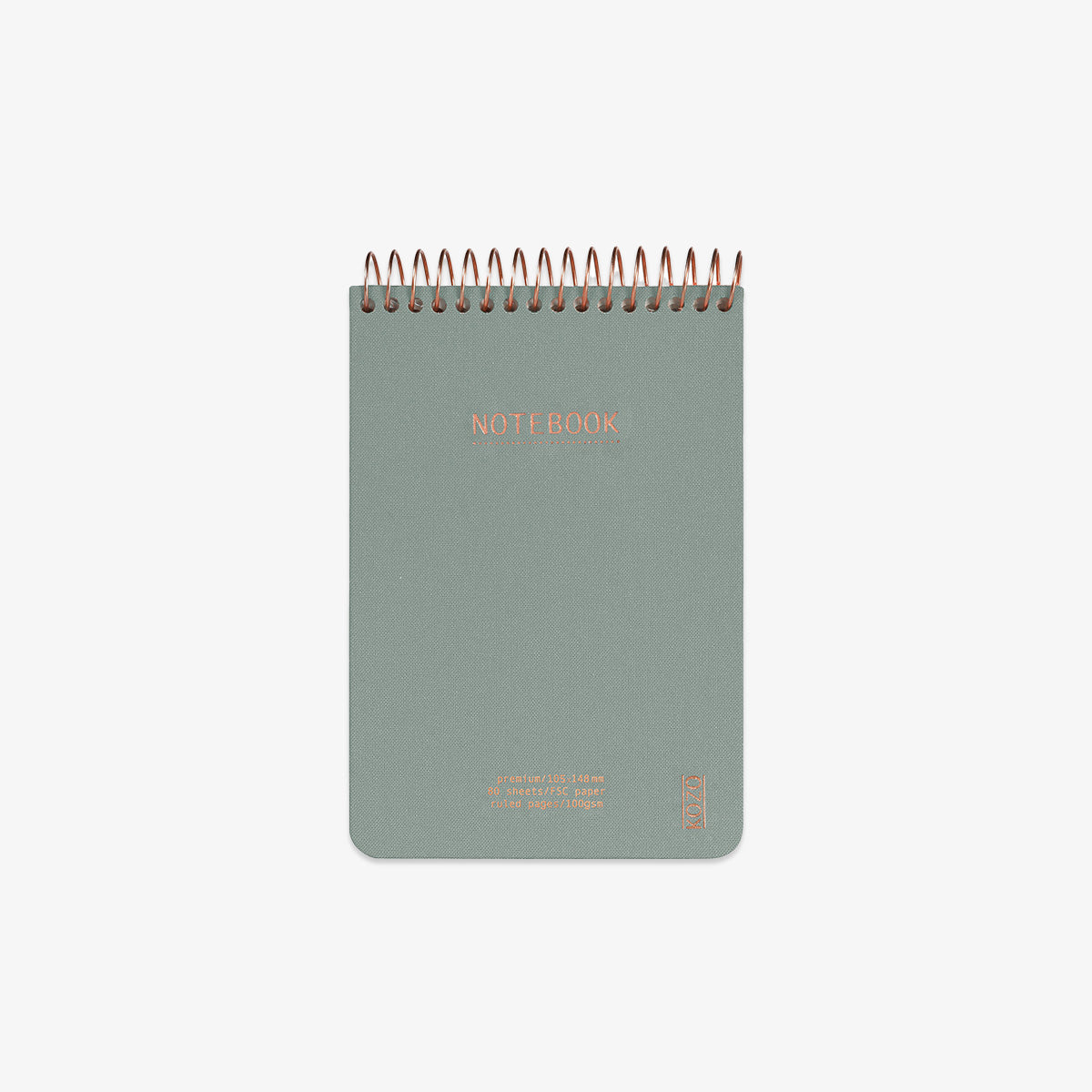 KOZO SPIRALBUNDEN NOTESBOG A6 // ALOE VERA