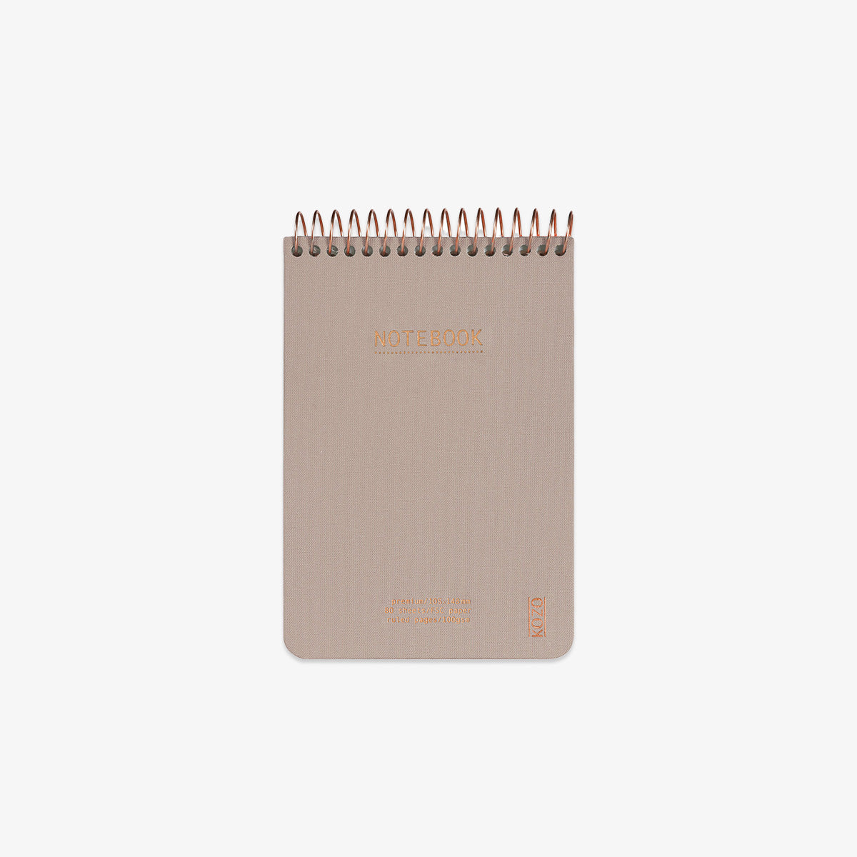KOZO SPIRALBUNDEN NOTESBOG A6 // SAND