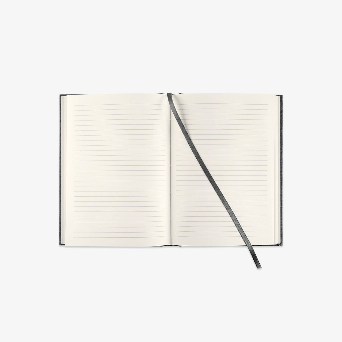 Open notebook with lined pages