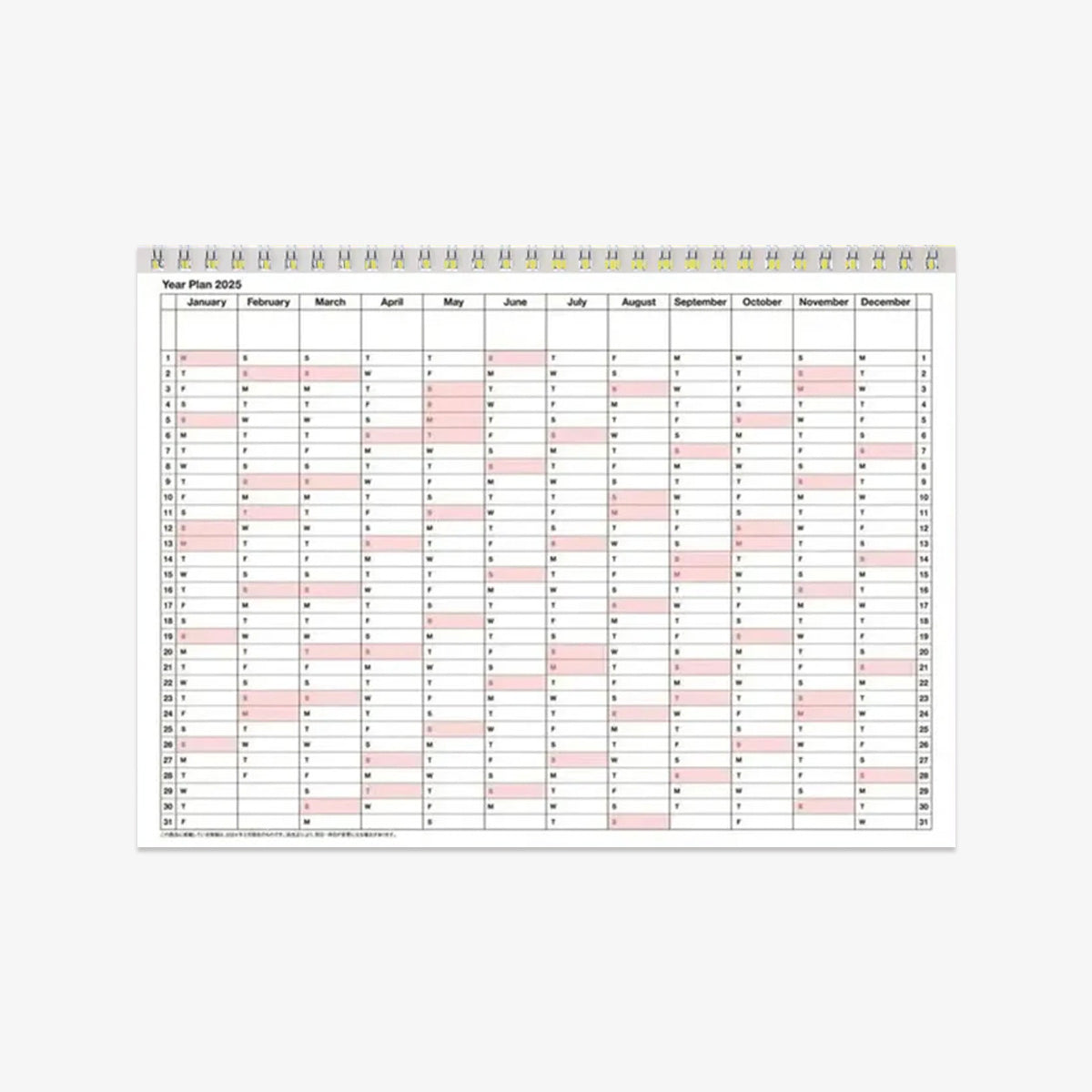 NOTEBOOK CALENDAR 2026 S // IVORY