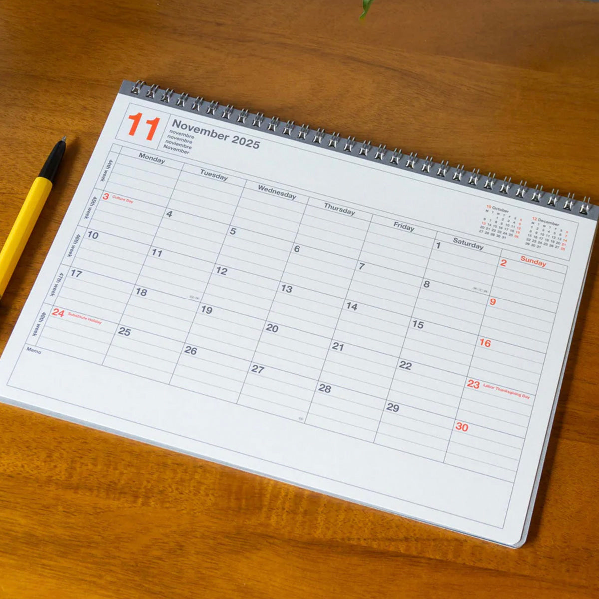 NOTEBOOK CALENDAR 2026 M // IVORY