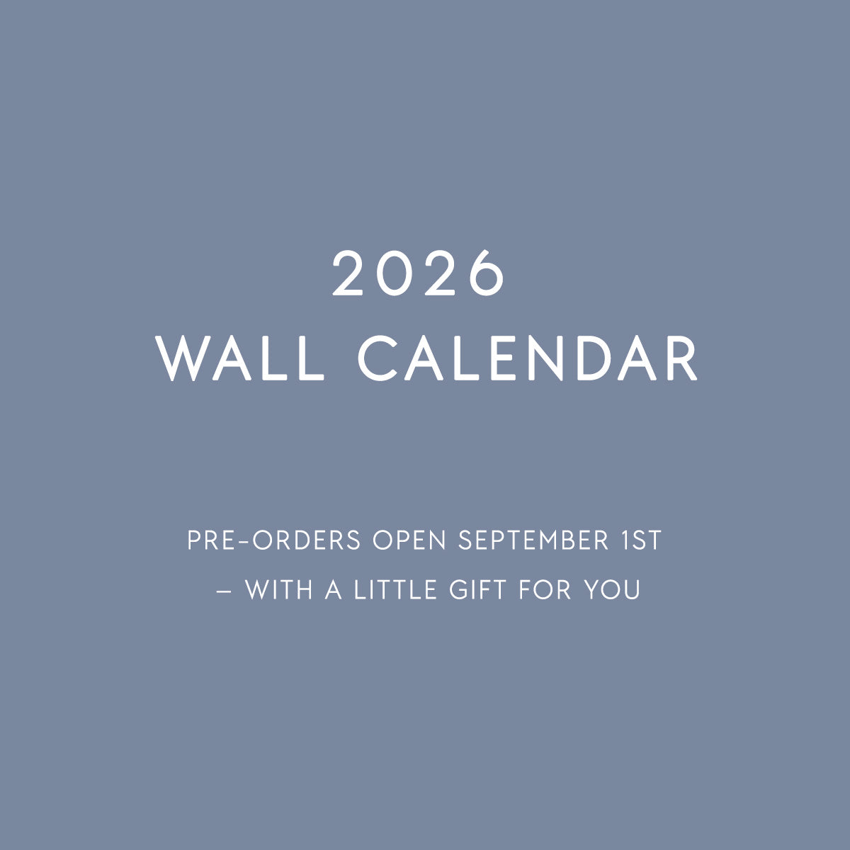 VÆGKALENDER 2026