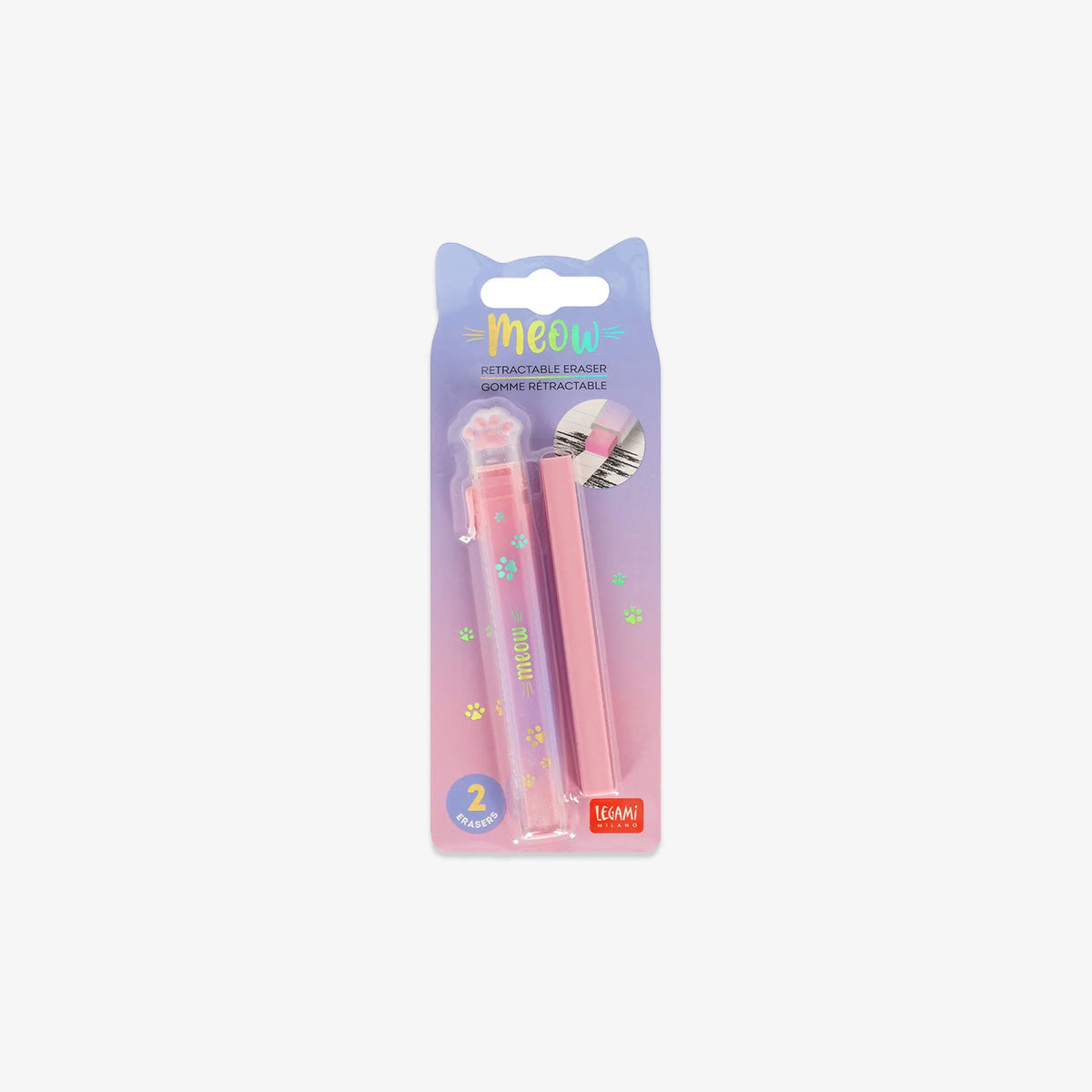 VISKELÆDER PEN MED REFILL // MEOW