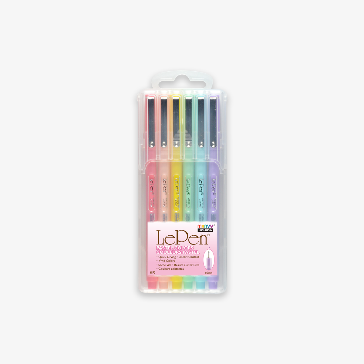 LE PEN SÆT 6 STK // PASTEL