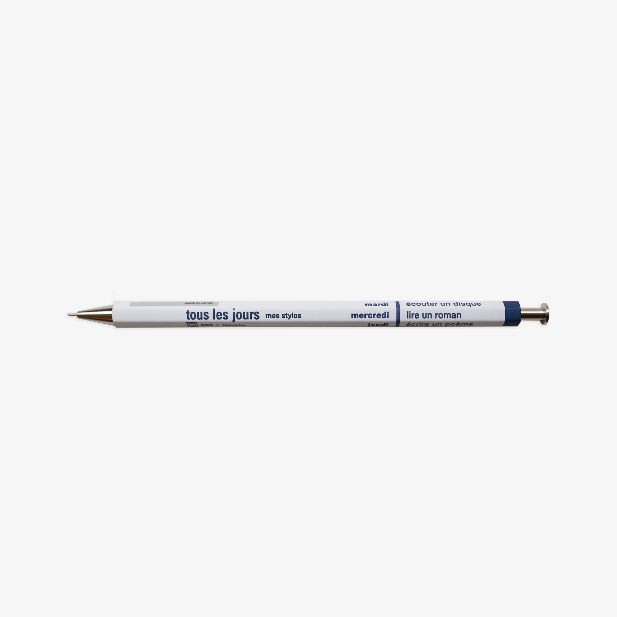 DAYS BALLPOINT PEN 0.5mm // WHITE