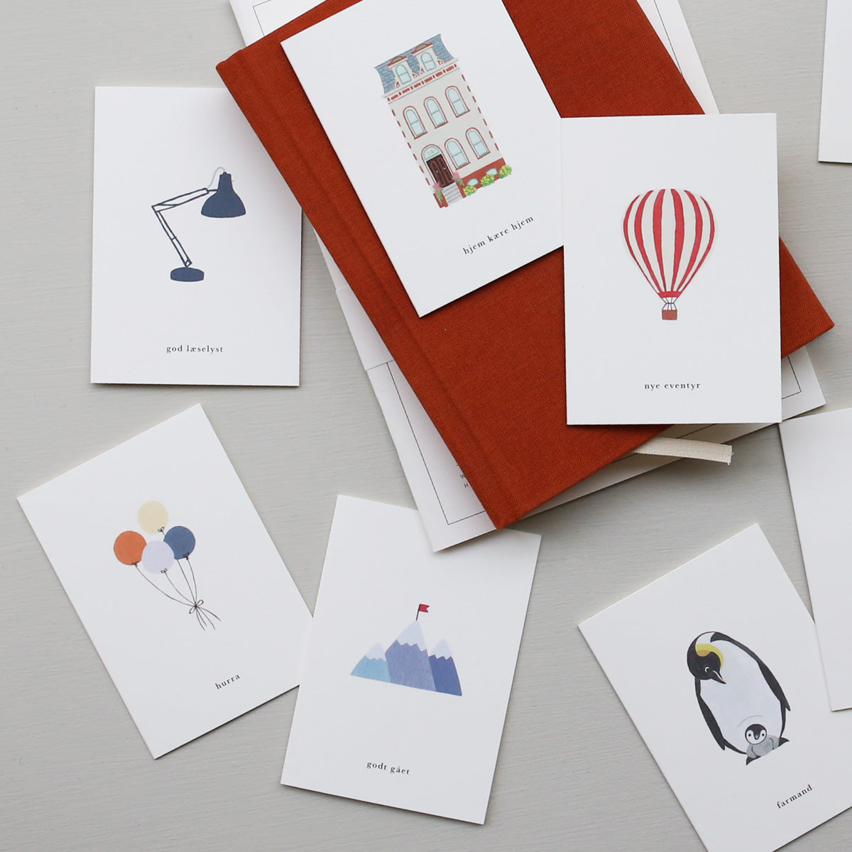 SMALL GREETING CARD // BALLONER (DANISH)