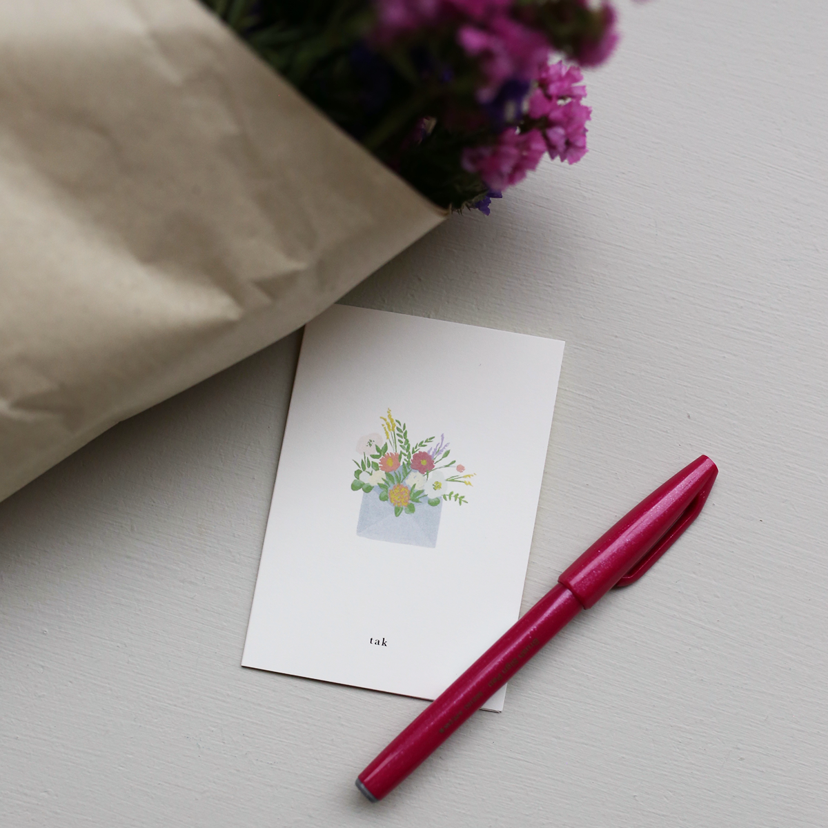 LILLE KORT // BLOMSTERKUVERT