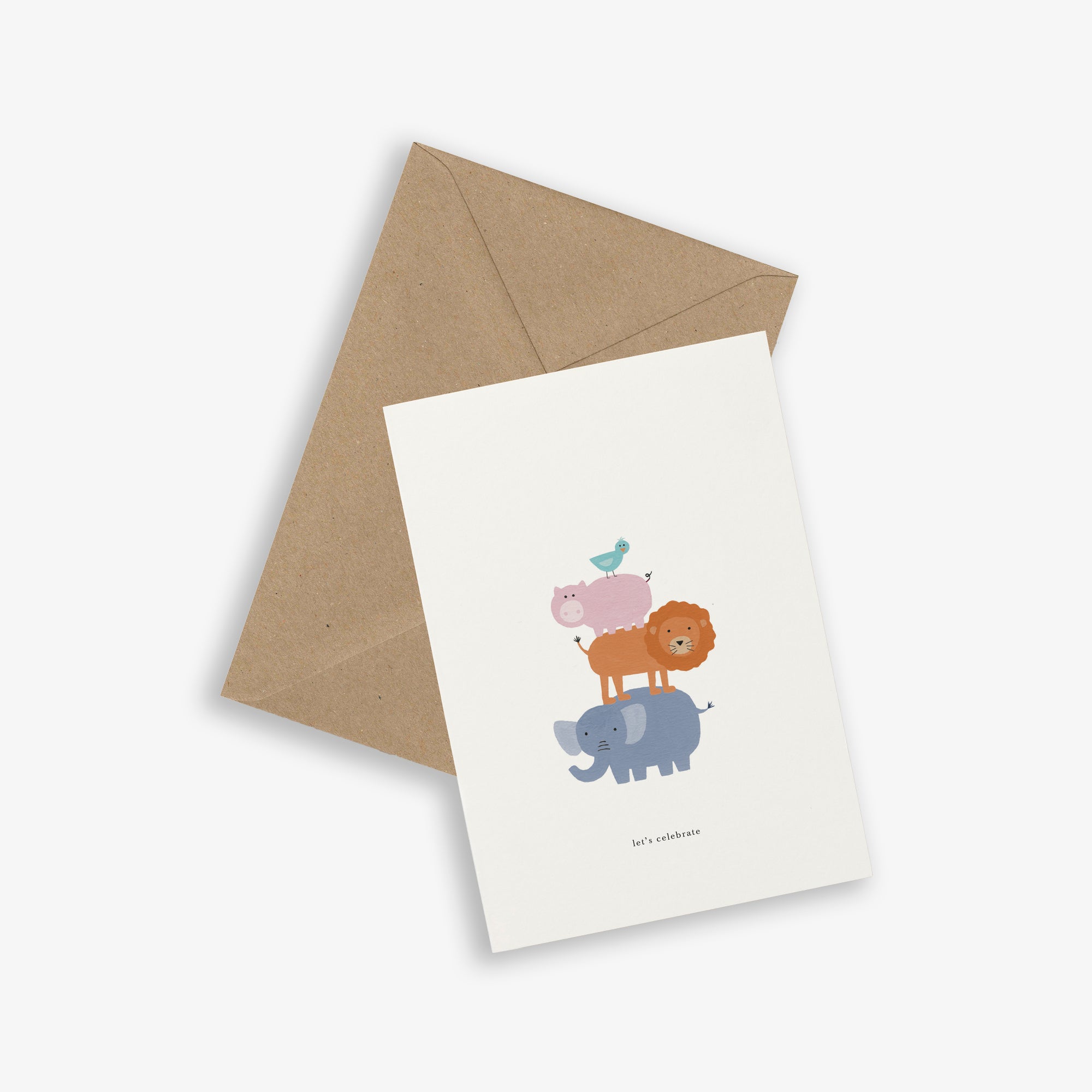 GREETING CARD // ANIMAL TOWER