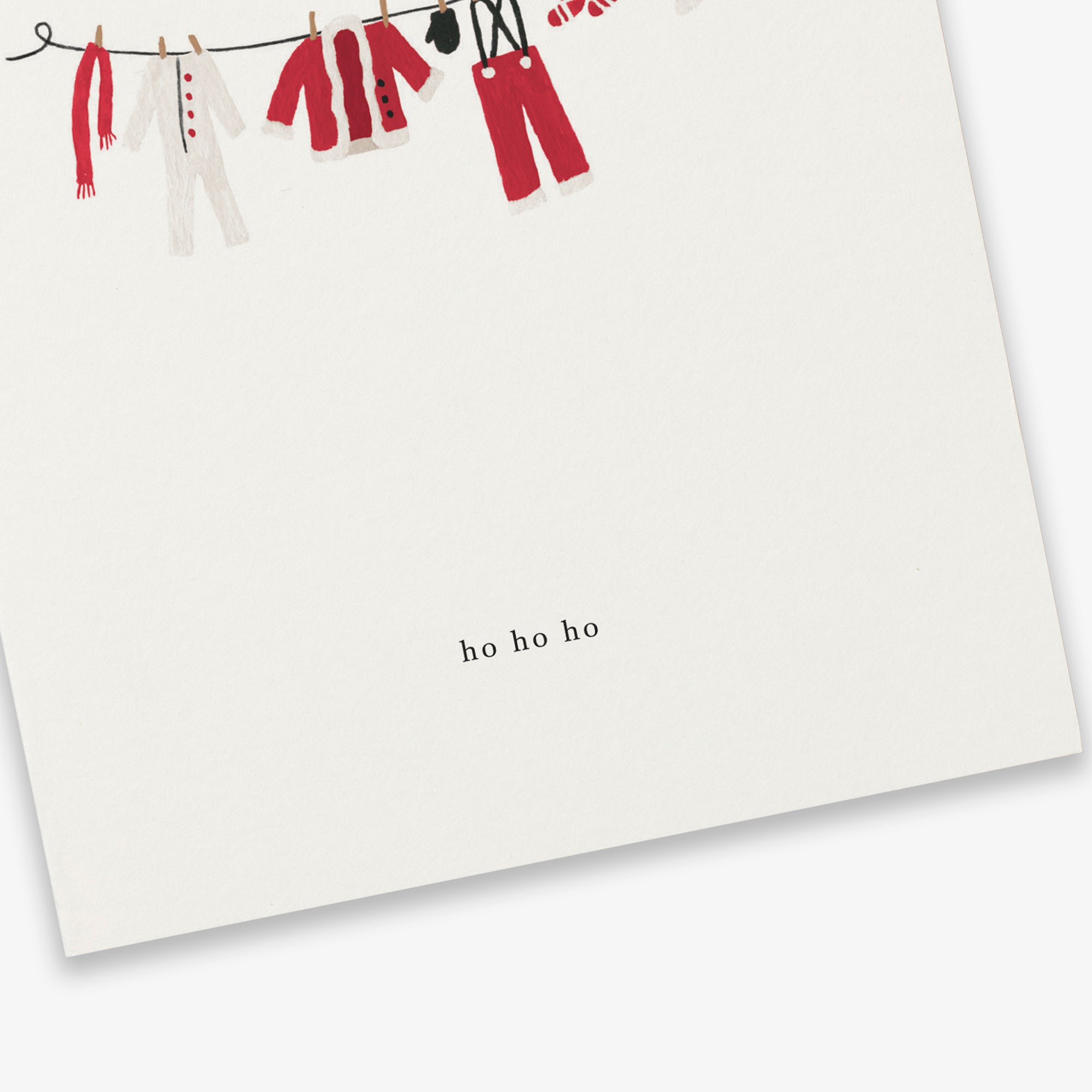 GREETING CARD // SANTA CLOTHES