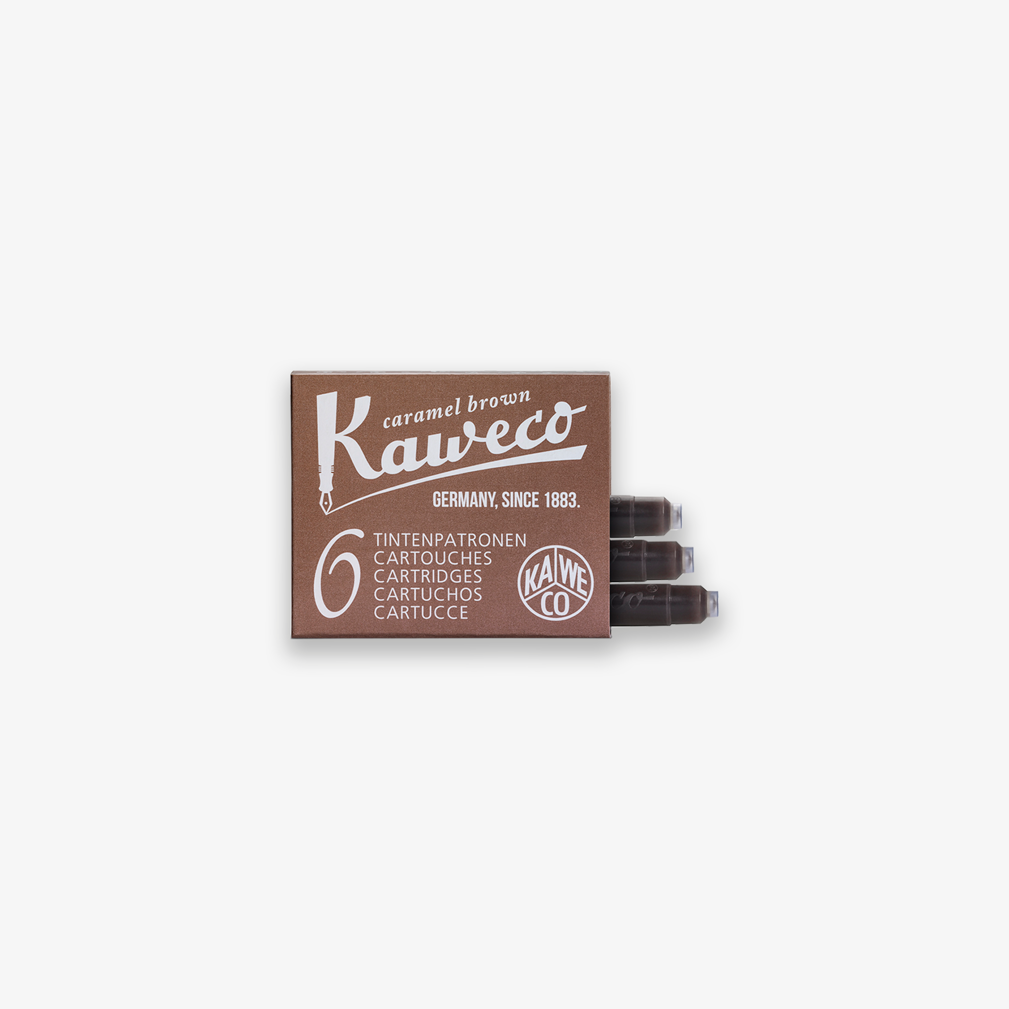 KAWECO INK CARTRIDGES 6-PACK // CARAMEL BROWN
