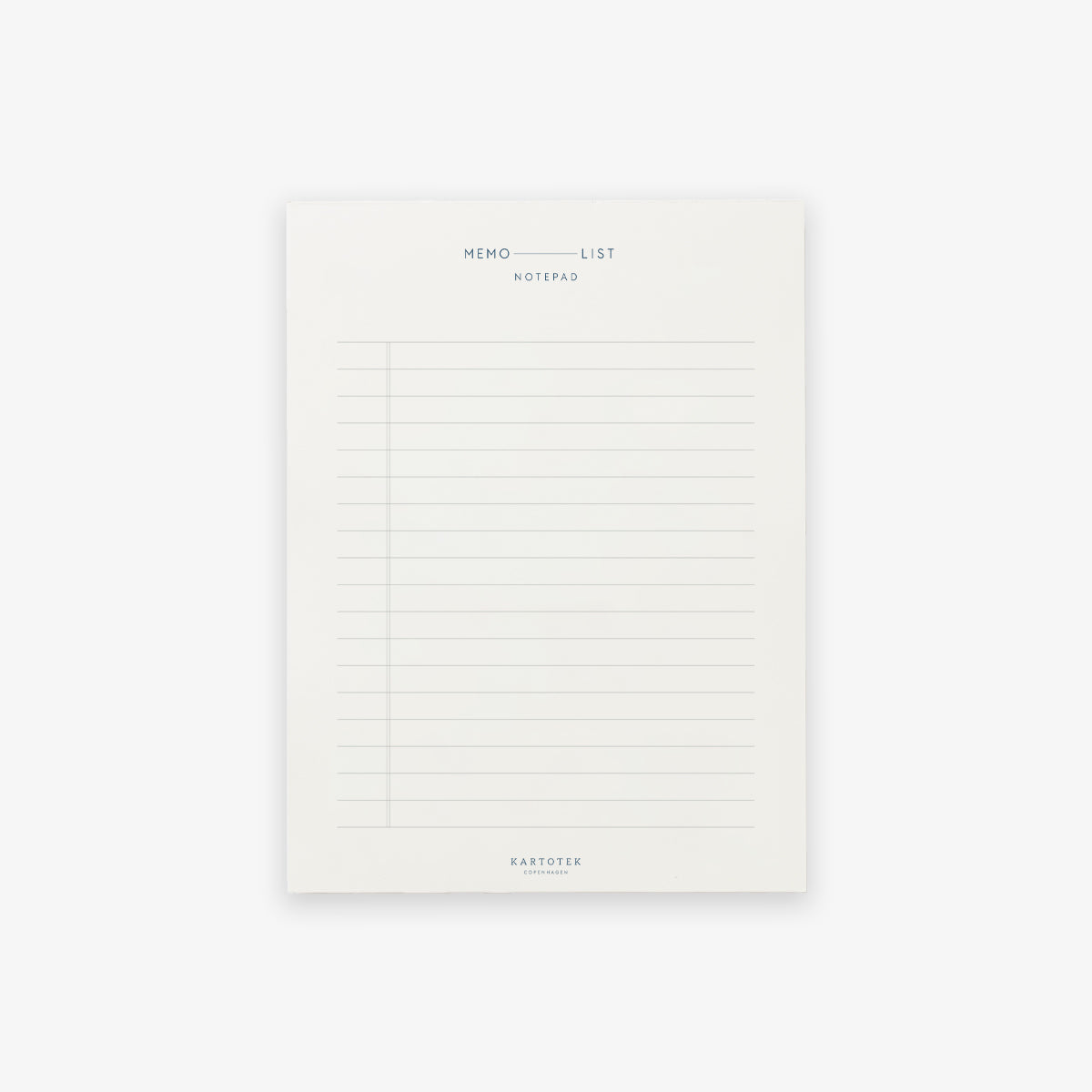 MEMO PAD // LIST