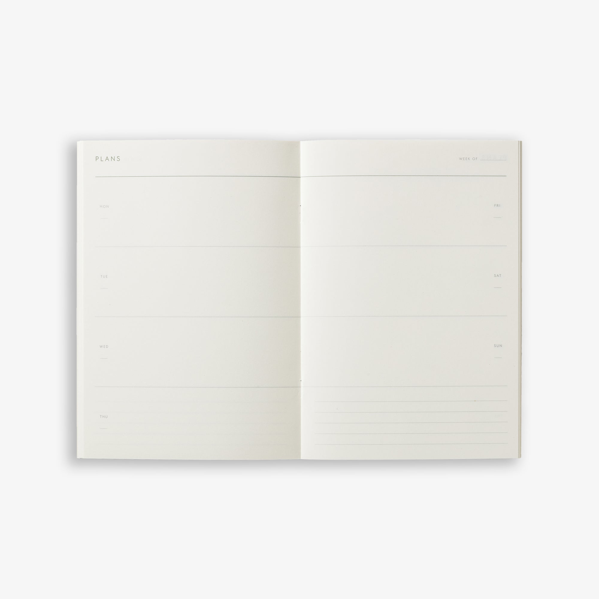 UGEPLANNER NOTESHÆFTE