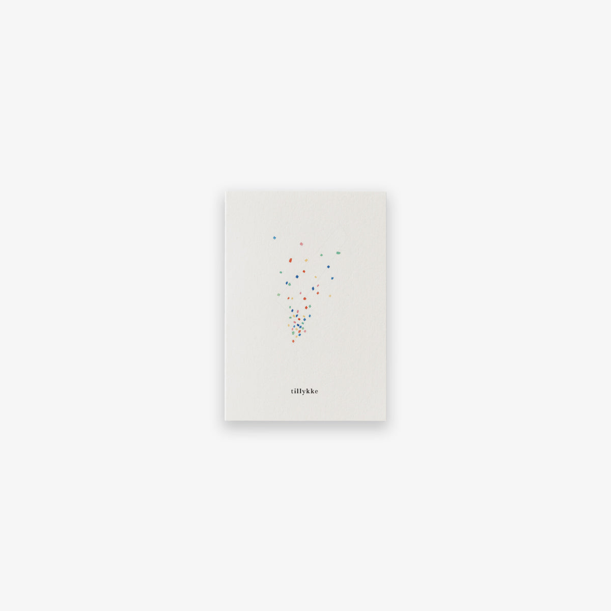 SMALL GREETING CARD // KONFETTI (DANISH)