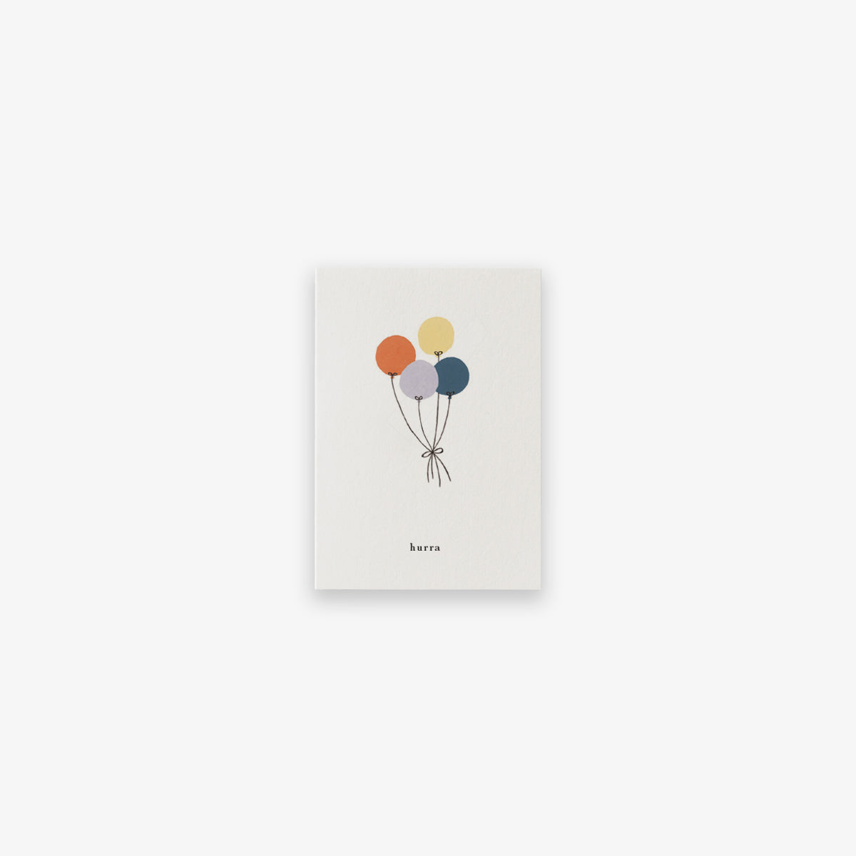 SMALL GREETING CARD // BALLONER (DANISH)