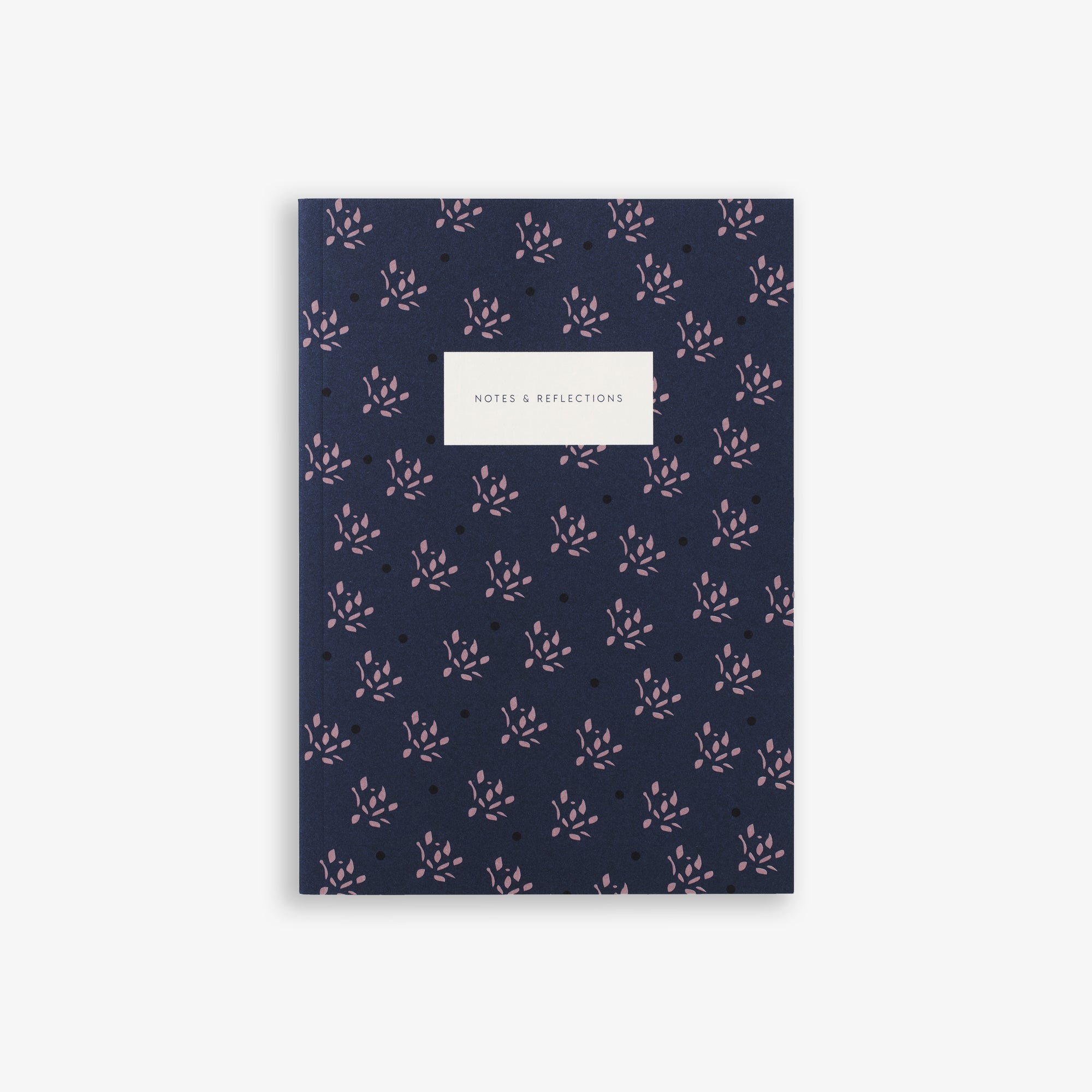 FLORAL NOTESHÆFTE A5 // MØRKEBLÅ