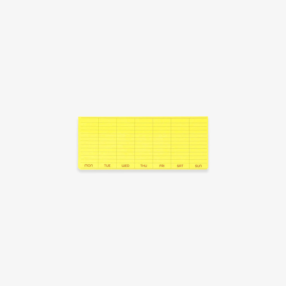 STICKY NOTESBLOK UGEPLANNER // GUL