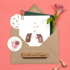Greeting card with stamp ideas
