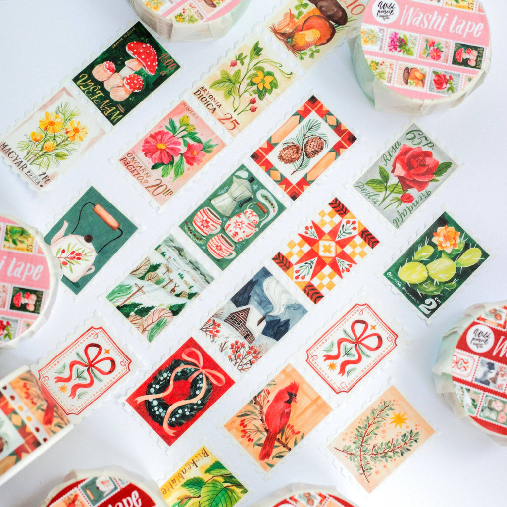 WASHI TAPE // BOTANICAL STAMPS