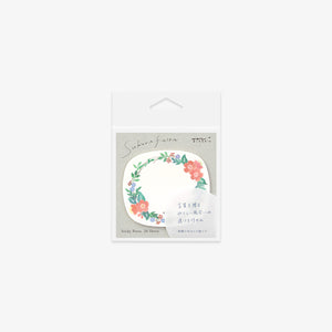 GENNEMSIGTIGE STICKY NOTES // BLOMSTERKRANS