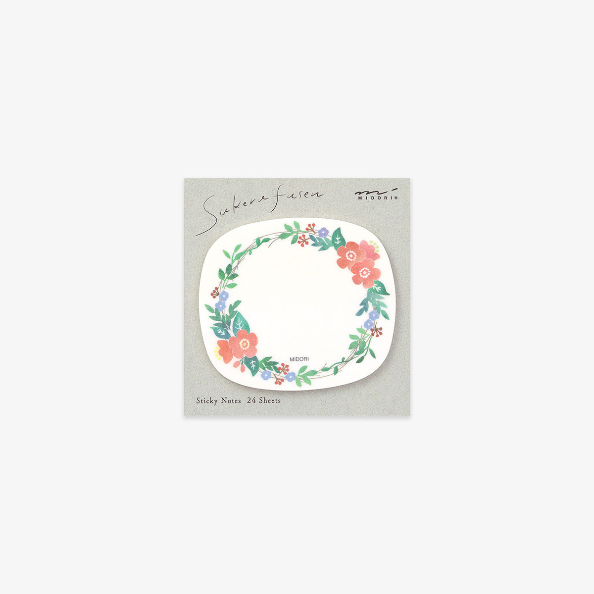 GENNEMSIGTIGE STICKY NOTES // BLOMSTERKRANS