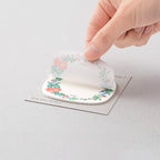 GENNEMSIGTIGE STICKY NOTES // BLOMSTERKRANS