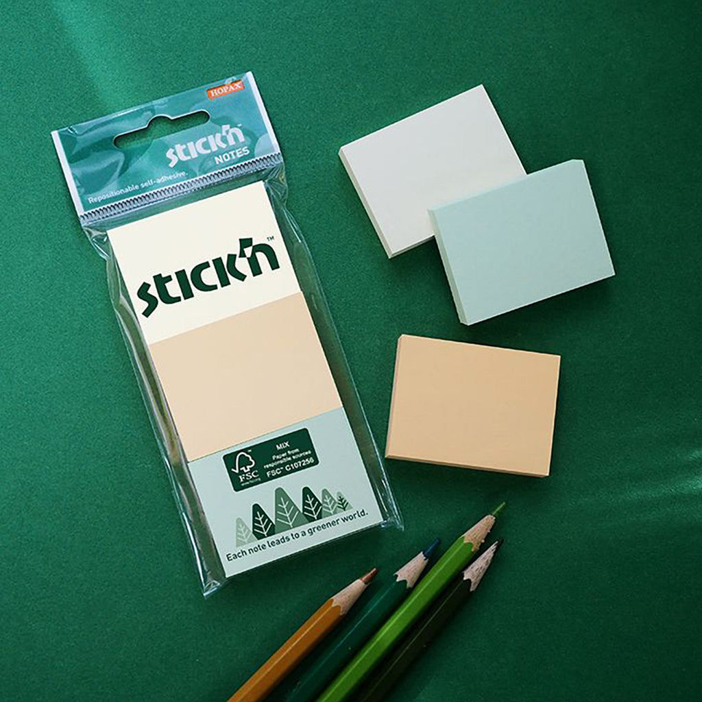 SMÅ STICKY NOTES // SÆT Á 3