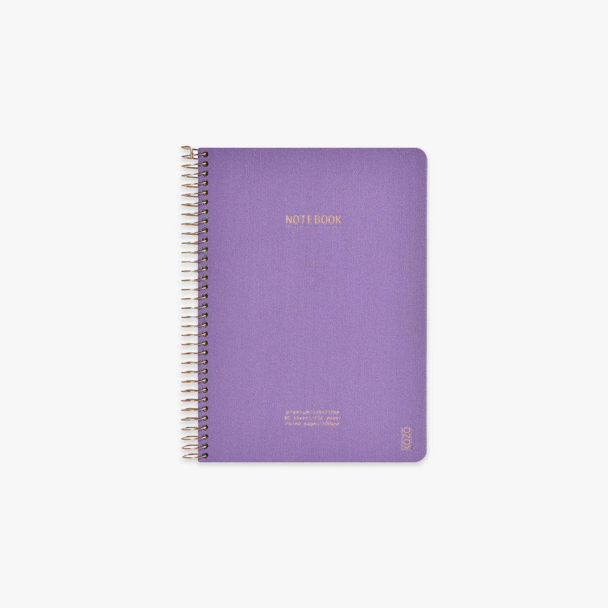 KOZO SPIRAL-BOUND NOTEBOOK A5 // PERIWINKLE