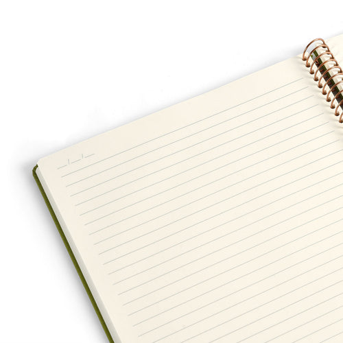 KOZO SPIRAL-BOUND NOTEBOOK A5 // OLIVE