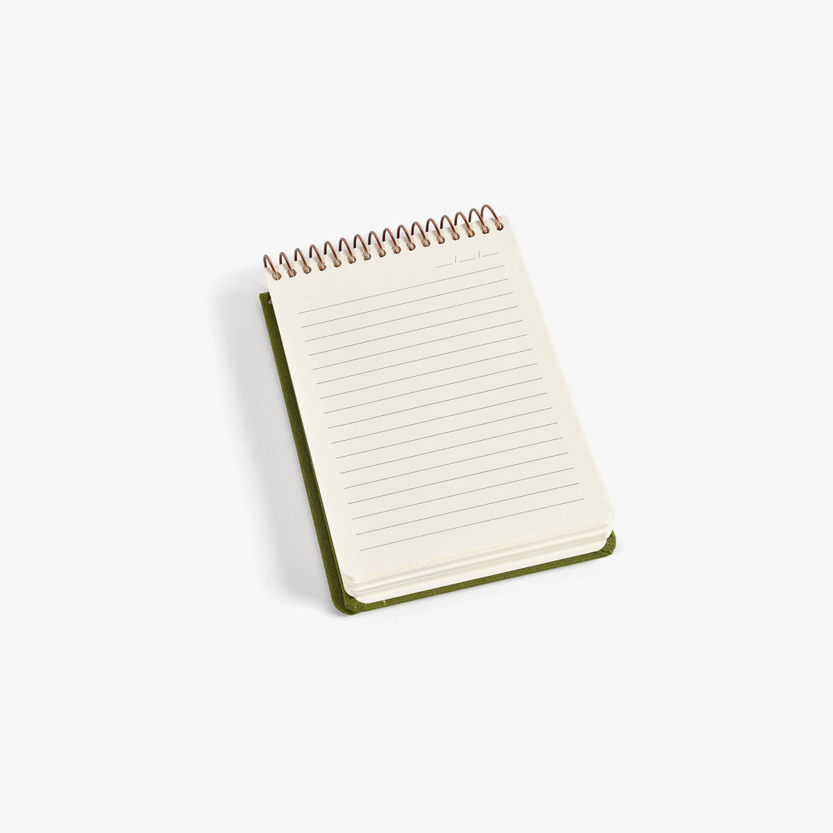KOZO SPIRAL-BOUND NOTEBOOK A6 // OLIVE