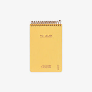KOZO SPIRAL-BOUND NOTEBOOK A6 // HONEY