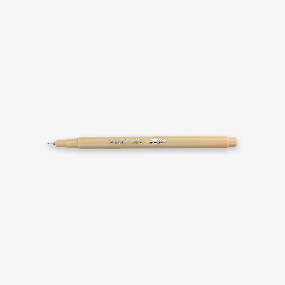 Le Pen felt-tipped fineliner from Marvy Uchida in the color beige on a white background. 