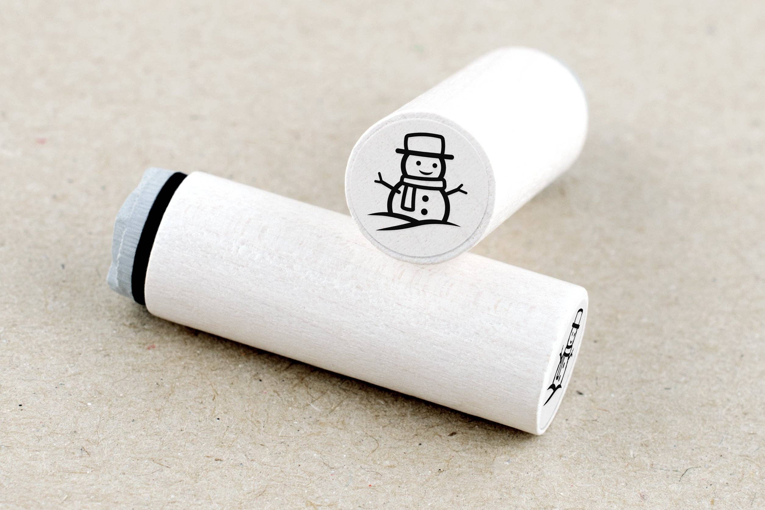 MINI RUBBER STAMP // SNOWMAN