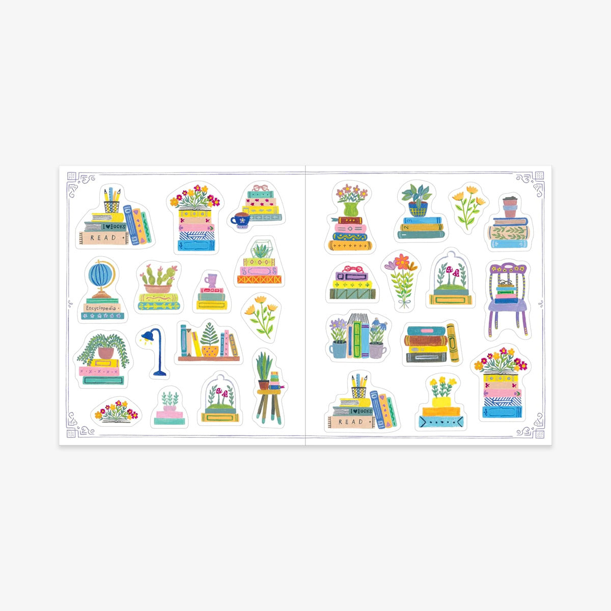 A BOOK LOVER'S STICKER BOOK