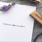 STEMPEL // SNOR MED BLADE & HJERTE