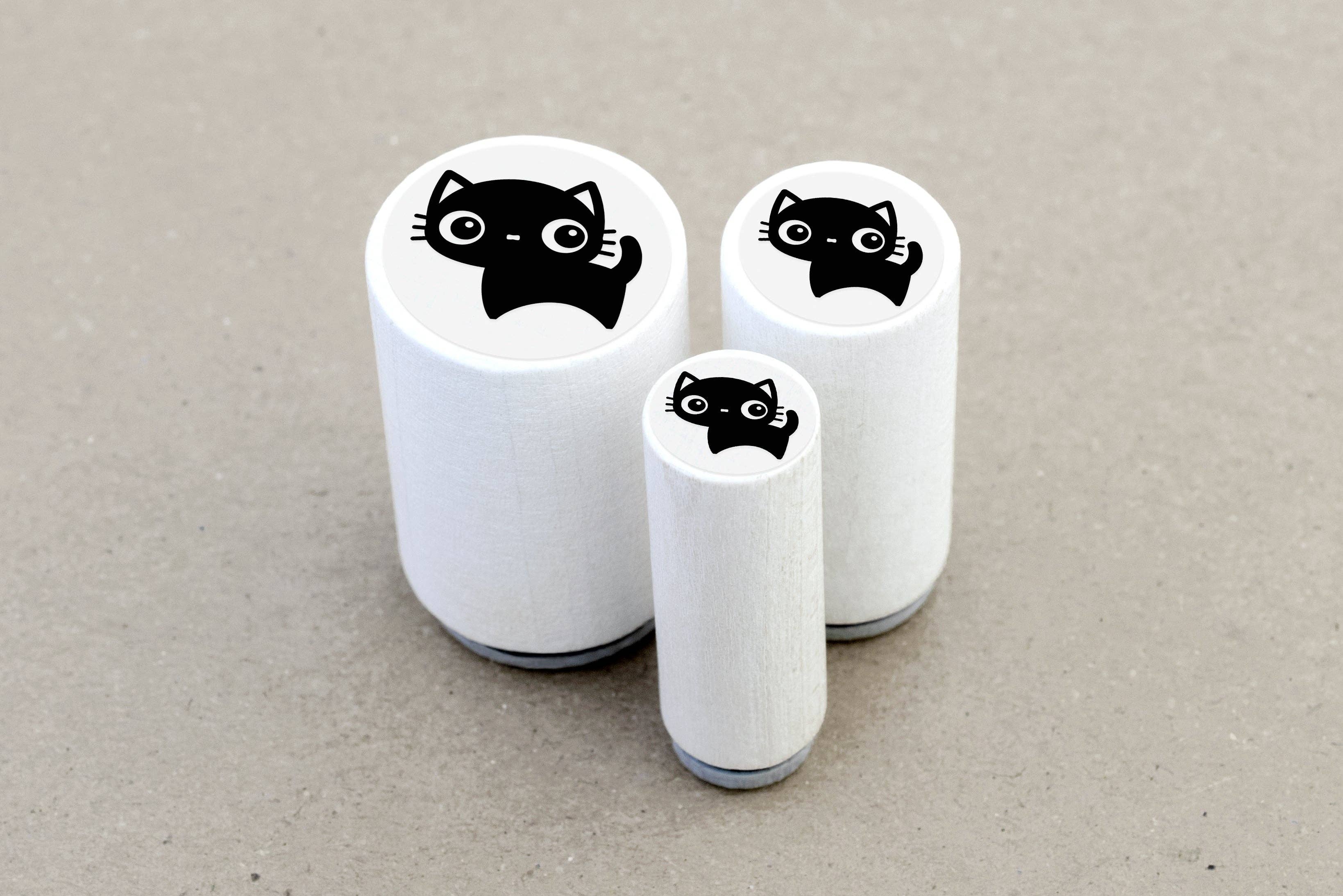 MINI STEMPEL // SORT KAT