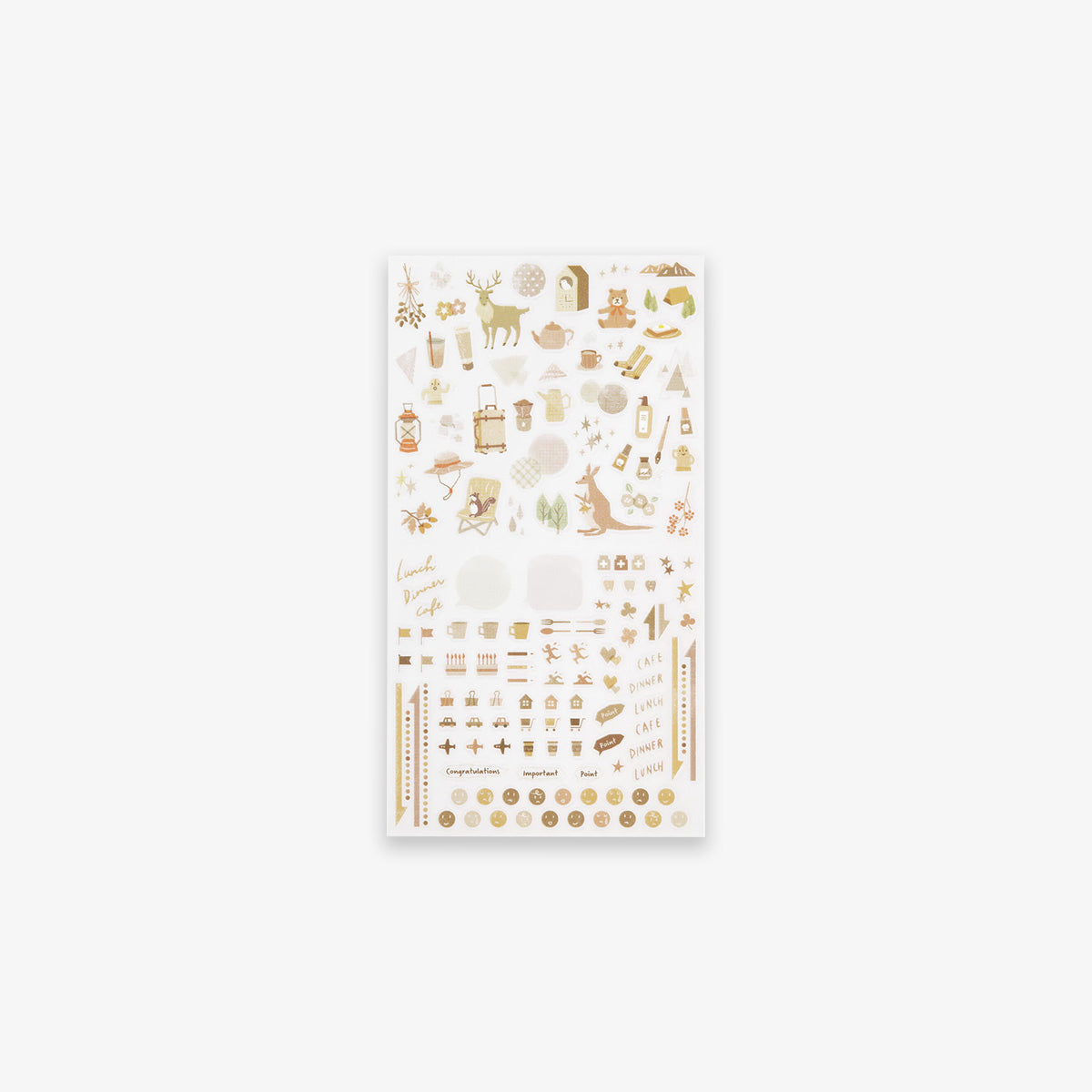 DIARY STICKERS // COLOR BEIGE