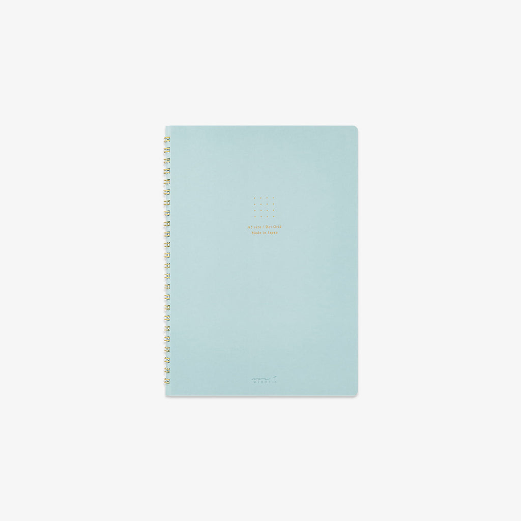 A5 RING NOTEBOOK W. DOT GRID // BLUE