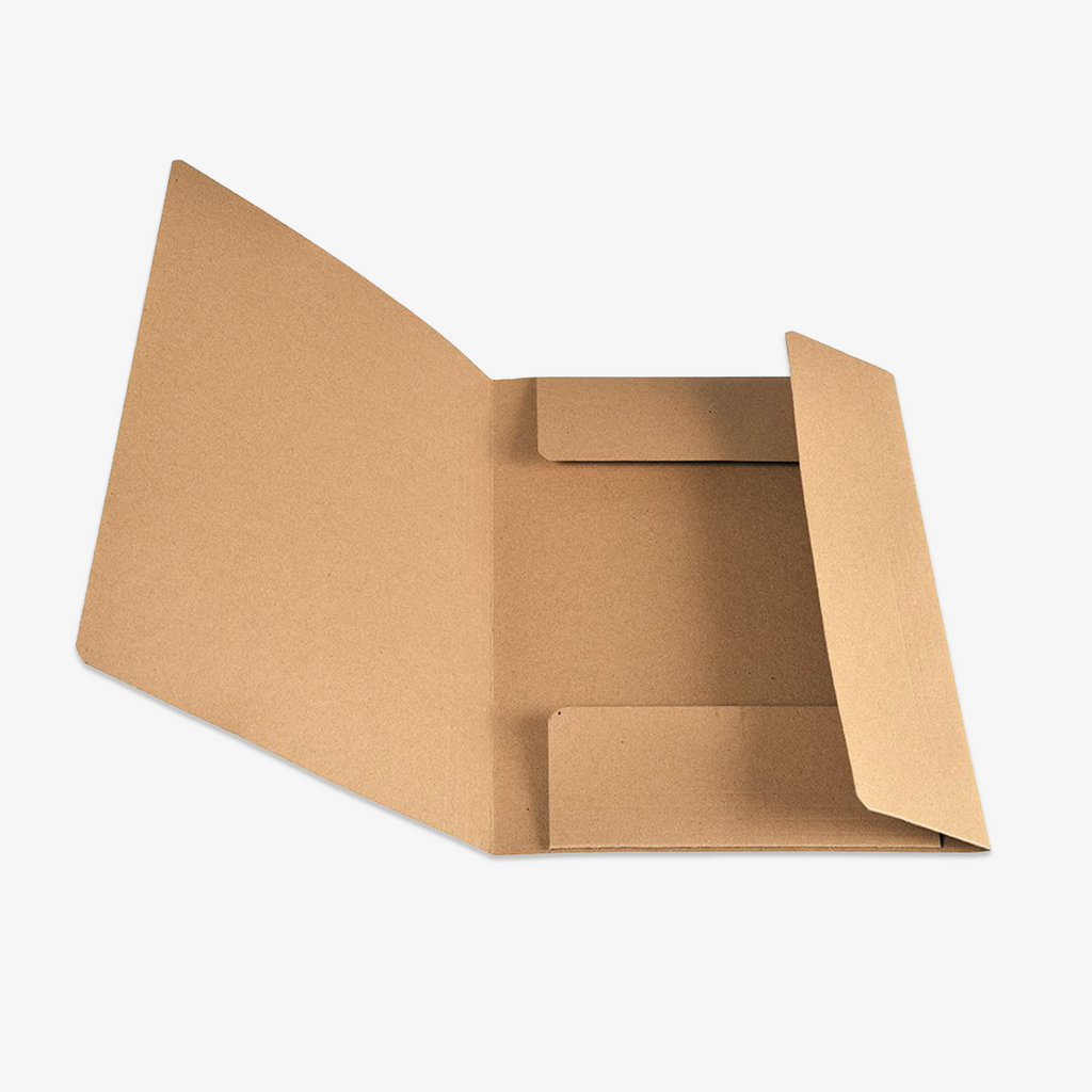 3-FLAP FOLDER A4 KRAFT // BLACK