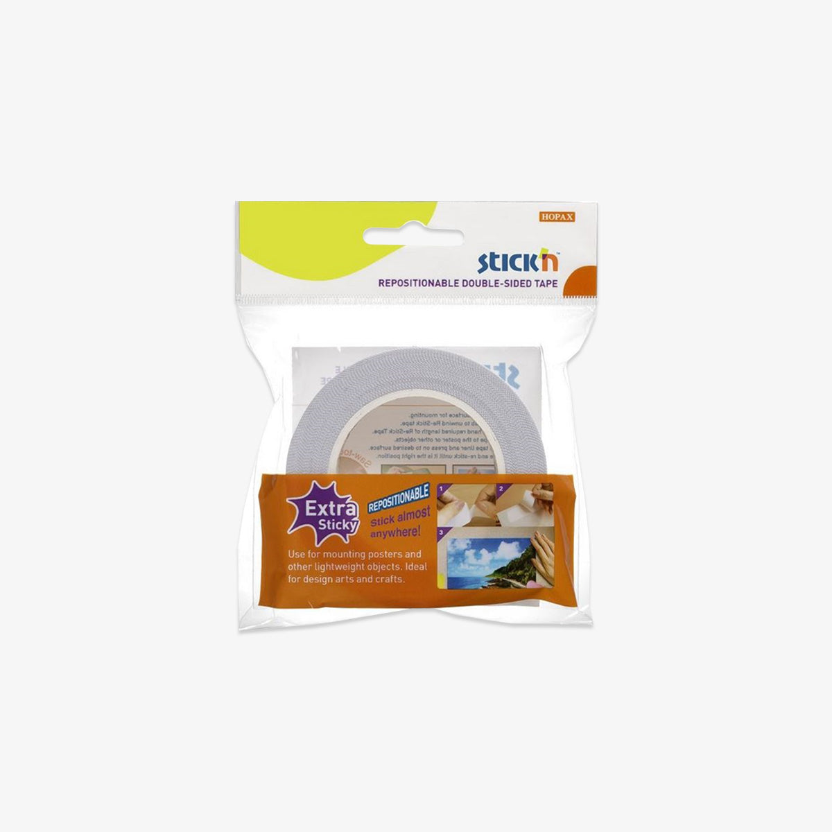 DOBBELTSIDET OMPLACERBAR TAPE