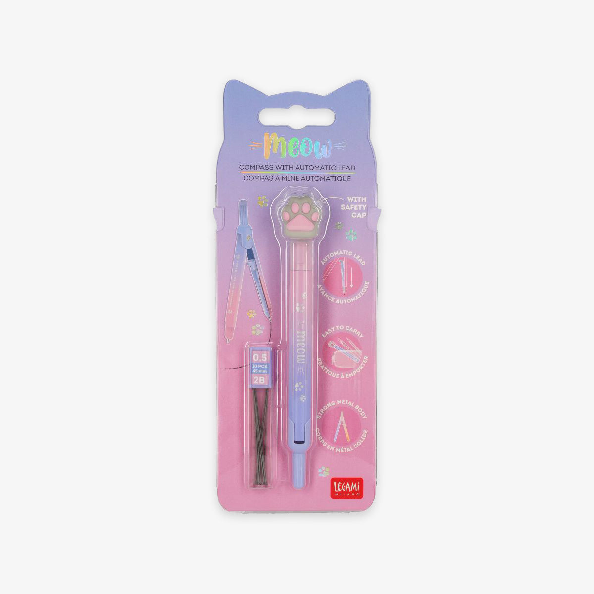COMPASS WITH MECHANICAL PENCIL