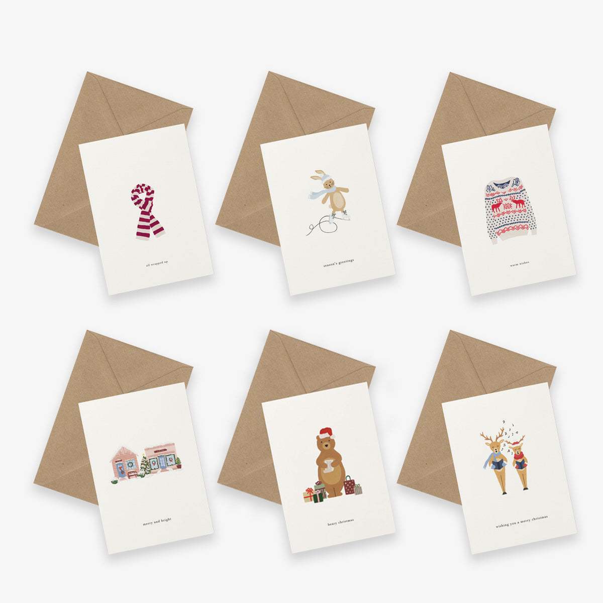 GREETING CARD SET OF 6 // CHRISTMAS II